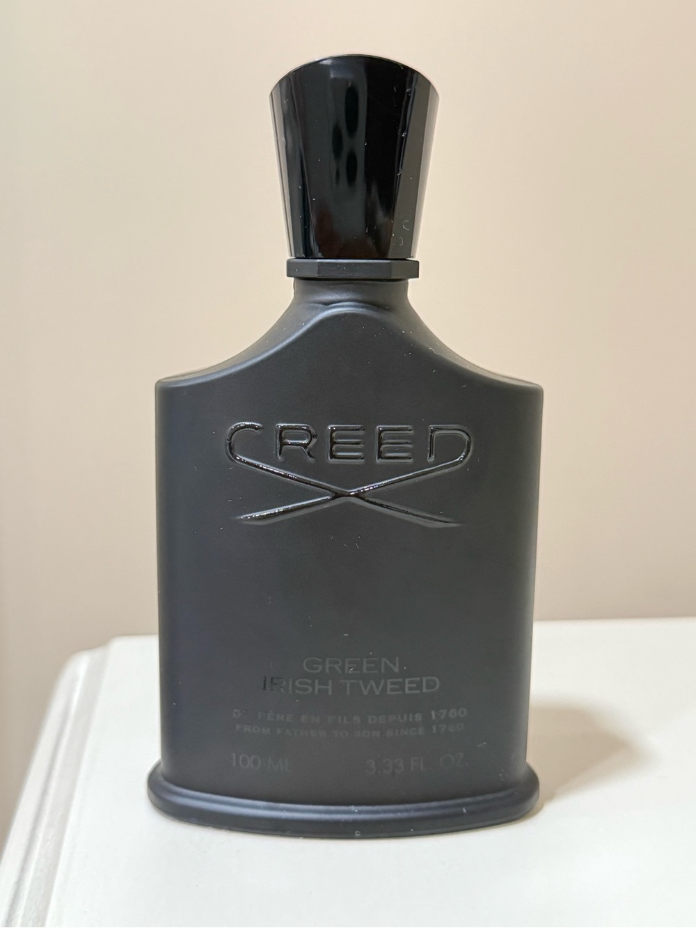 Creed Black Matte Fragrance Bottle EMPTY
